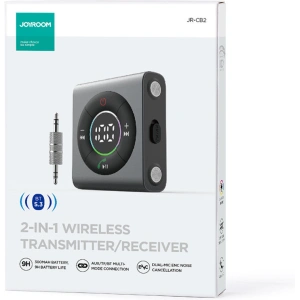Hurtownia GSM - Transmitter Joyroom JR-CB2 Bluetooth AUX (Sender/Empfänger) für Auto/Fernseher grau - JYR623 - {ean13} - Hurt