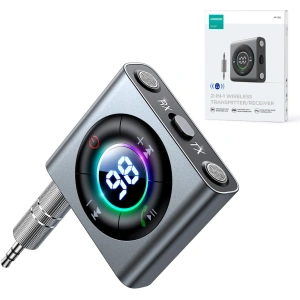 Hurtownia GSM - Transmiter Joyroom JR-CB2 Bluetooth AUX (vysílač/přijímač) do auta/televize šedý - JYR623 - {ean13} - Hurt