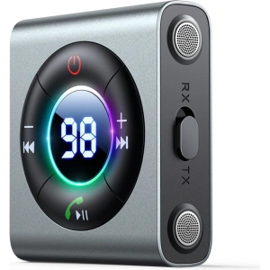 Hurtownia GSM - Transmiter Joyroom JR-CB2 Bluetooth AUX (vysílač/přijímač) do auta/televize šedý - JYR623 - {ean13} - Hurt