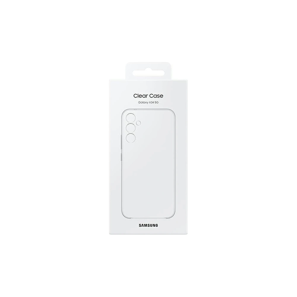 Hurtownia GSM - Etui Samsung Galaxy A34 5G EF-QA346CTEGWW átlátszó/transparent Soft Clear Cover - SMG871 - {ean13} - Hurt