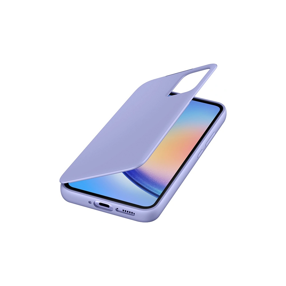 Hurtownia GSM - Etui Samsung Galaxy A34 5G EF-ZA346CVEGWW áfonyaszínű/blueberry Smart View Wallet Case - SMG877 - {ean13} - Hurt