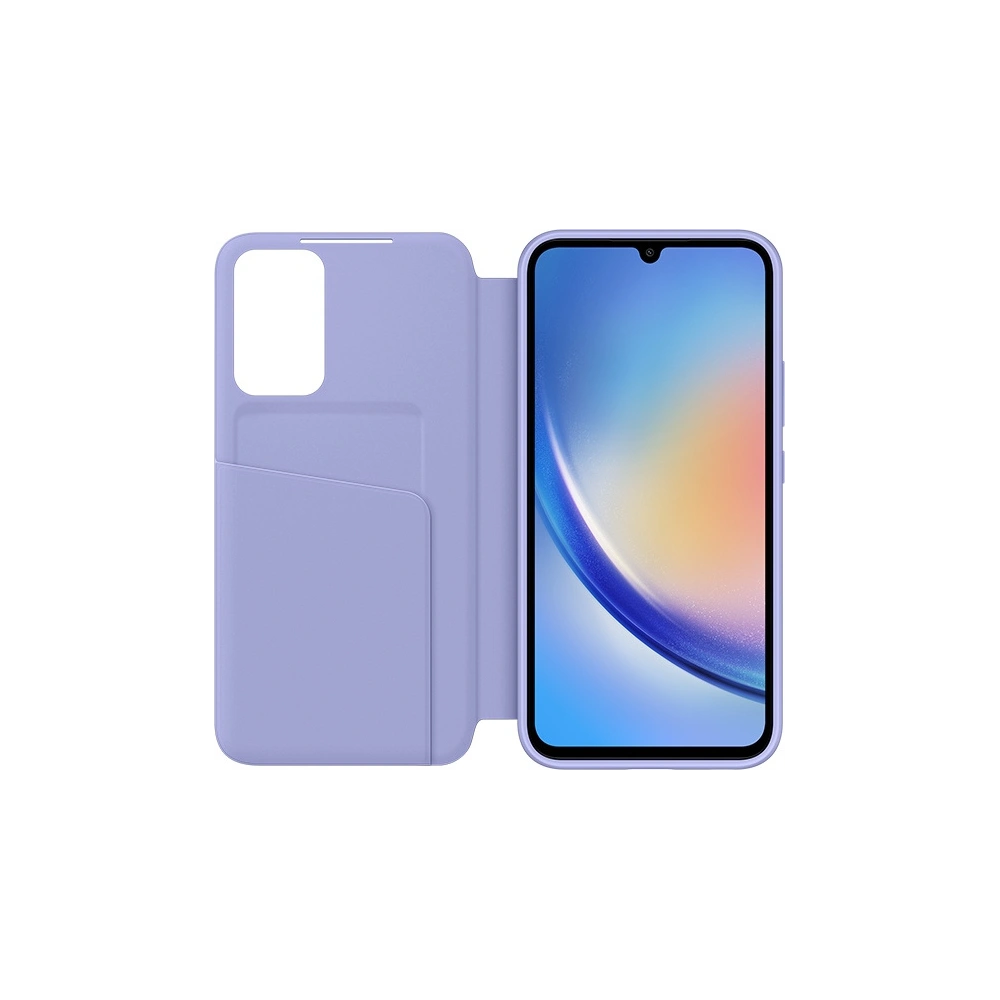 Hurtownia GSM - Etui Samsung Galaxy A34 5G EF-ZA346CVEGWW áfonyaszínű/blueberry Smart View Wallet Case - SMG877 - {ean13} - Hurt