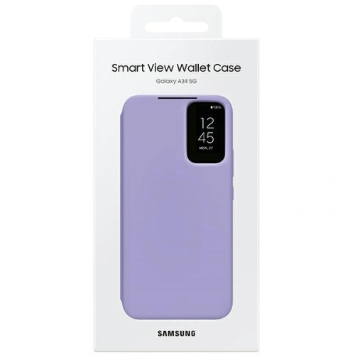 Etui Samsung Galaxy A34 5G EF-ZA346CVEGWW jagodowy/blueberry Smart View Wallet Case