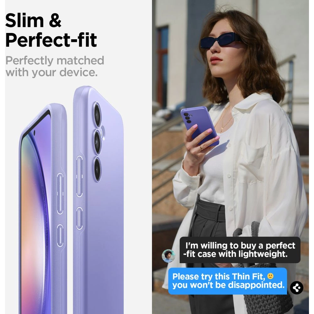 Hurtownia GSM - Etui Spigen Thin Fit Samsung Galaxy A54 5G Awesome Violet - SPN2806 - {ean13} - Hurt
