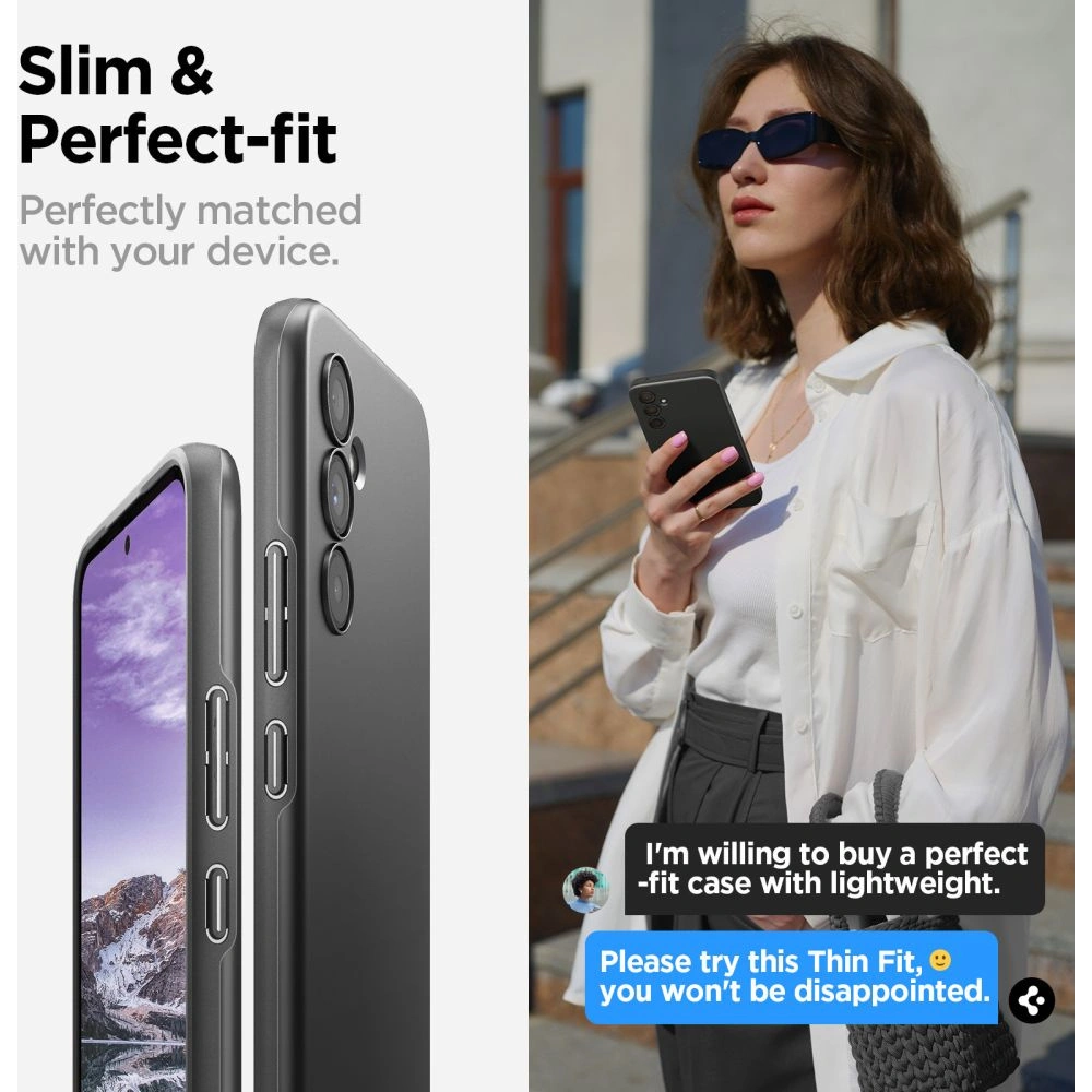 Hurtownia GSM - Etui Spigen Thin Fit Samsung Galaxy A54 5G Negru - SPN2809 - {ean13} - Hurt