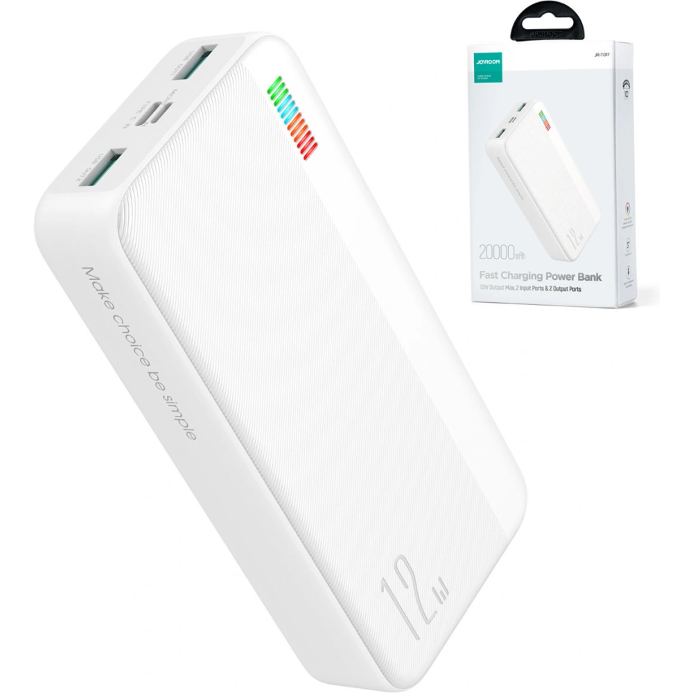Hurtownia GSM - Powerbank Joyroom JR-T017 Dazzling Series 20000mAh 12W weiß - JYR626 - {ean13} - Hurt