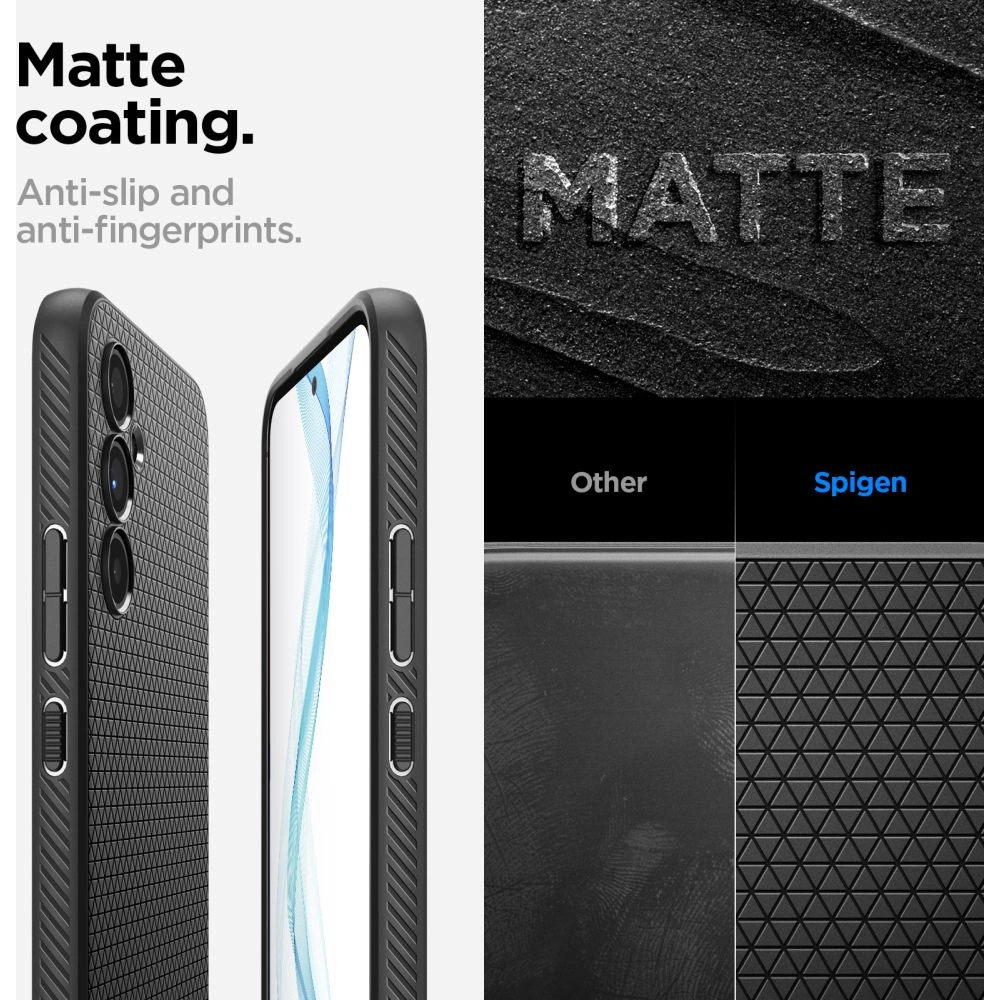 Hurtownia GSM - Etui Spigen Liquid Air Samsung Galaxy A54 5G Matt Fekete - SPN2816 - {ean13} - Hurt