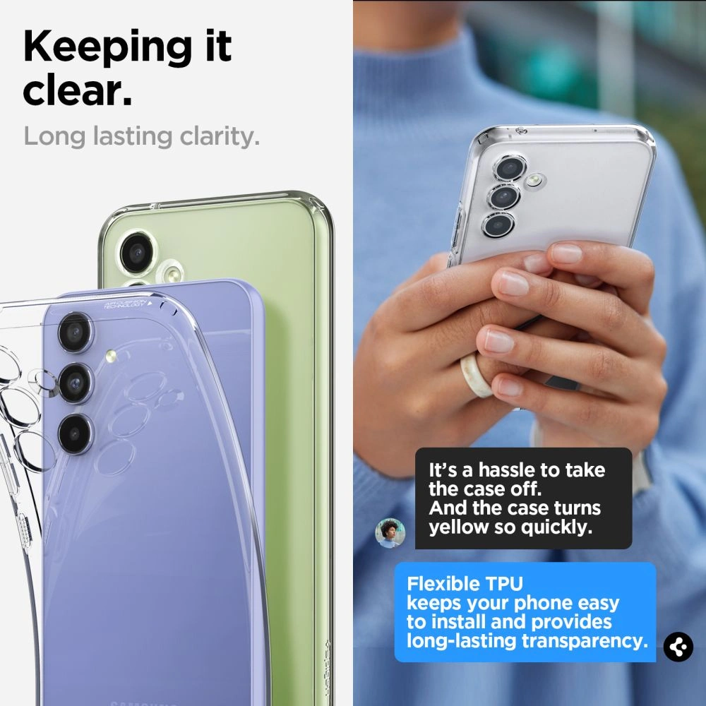 Hurtownia GSM - Etui Spigen Liquid Crystal Samsung Galaxy A54 5G Kristallklar - SPN2817 - {ean13} - Hurt