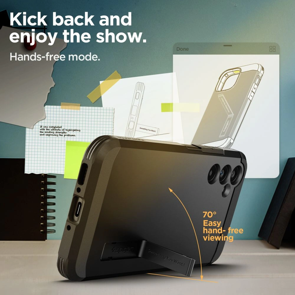Hurtownia GSM - Etui Spigen Tough Armor Samsung Galaxy A34 5G Fekete - SPN2822 - {ean13} - Hurt