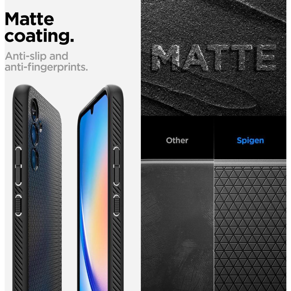 Hurtownia GSM - Etui Spigen Liquid Air Samsung Galaxy A34 5G Matt Fekete - SPN2823 - {ean13} - Hurt