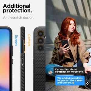 Hurtownia GSM - Etui Spigen Liquid Air Samsung Galaxy A34 5G Matt Fekete - SPN2823 - {ean13} - Hurt