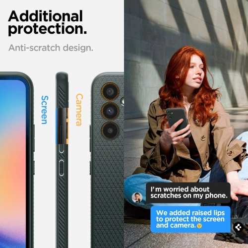 Etui Spigen Liquid Air Samsung Galaxy A34 5G Abyss Green