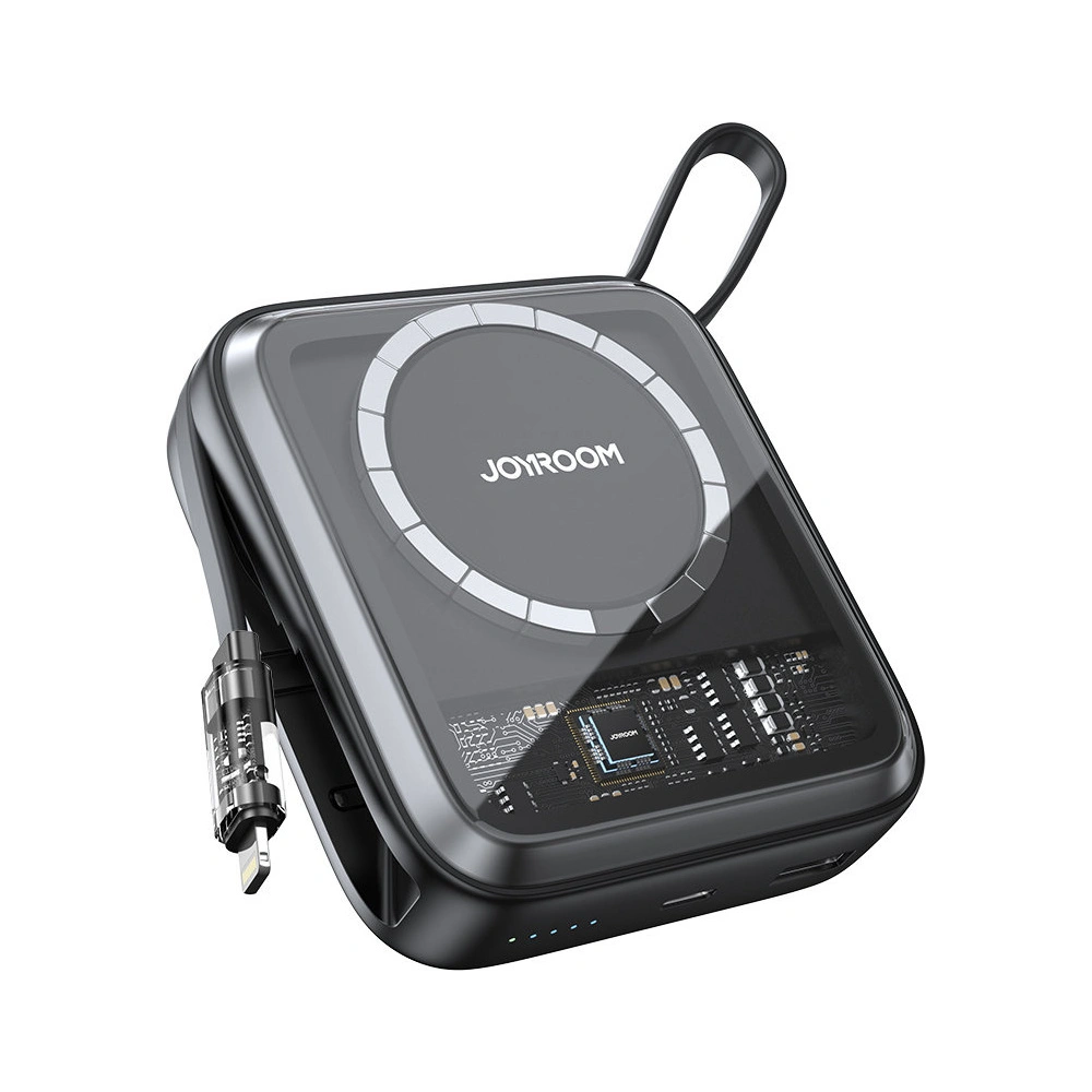 Hurtownia GSM - Vezeték nélküli töltésű Powerbank Joyroom JR-L007 Icy Series 10000mAh 22.5W + fekete Lightning kábel - JYR630 - {ean13} - Hurt
