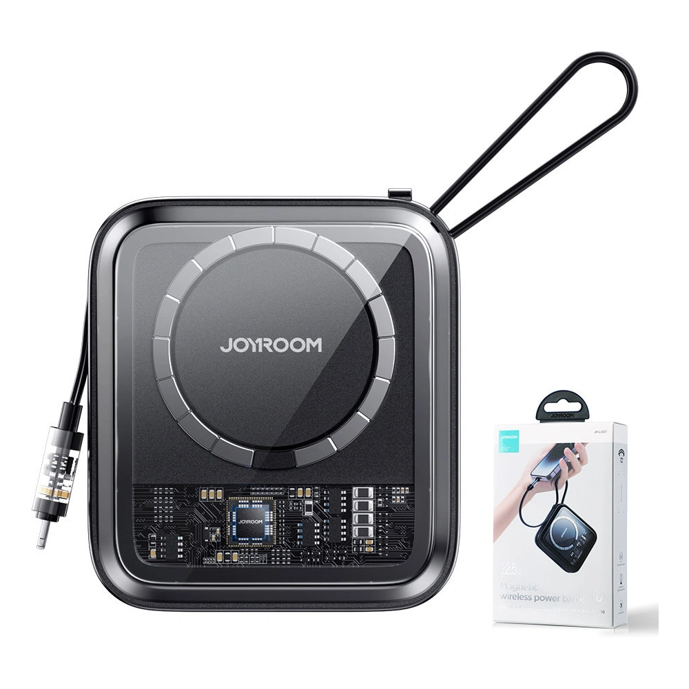Hurtownia GSM - Vezeték nélküli töltésű Powerbank Joyroom JR-L007 Icy Series 10000mAh 22.5W + fekete Lightning kábel - JYR630 - {ean13} - Hurt