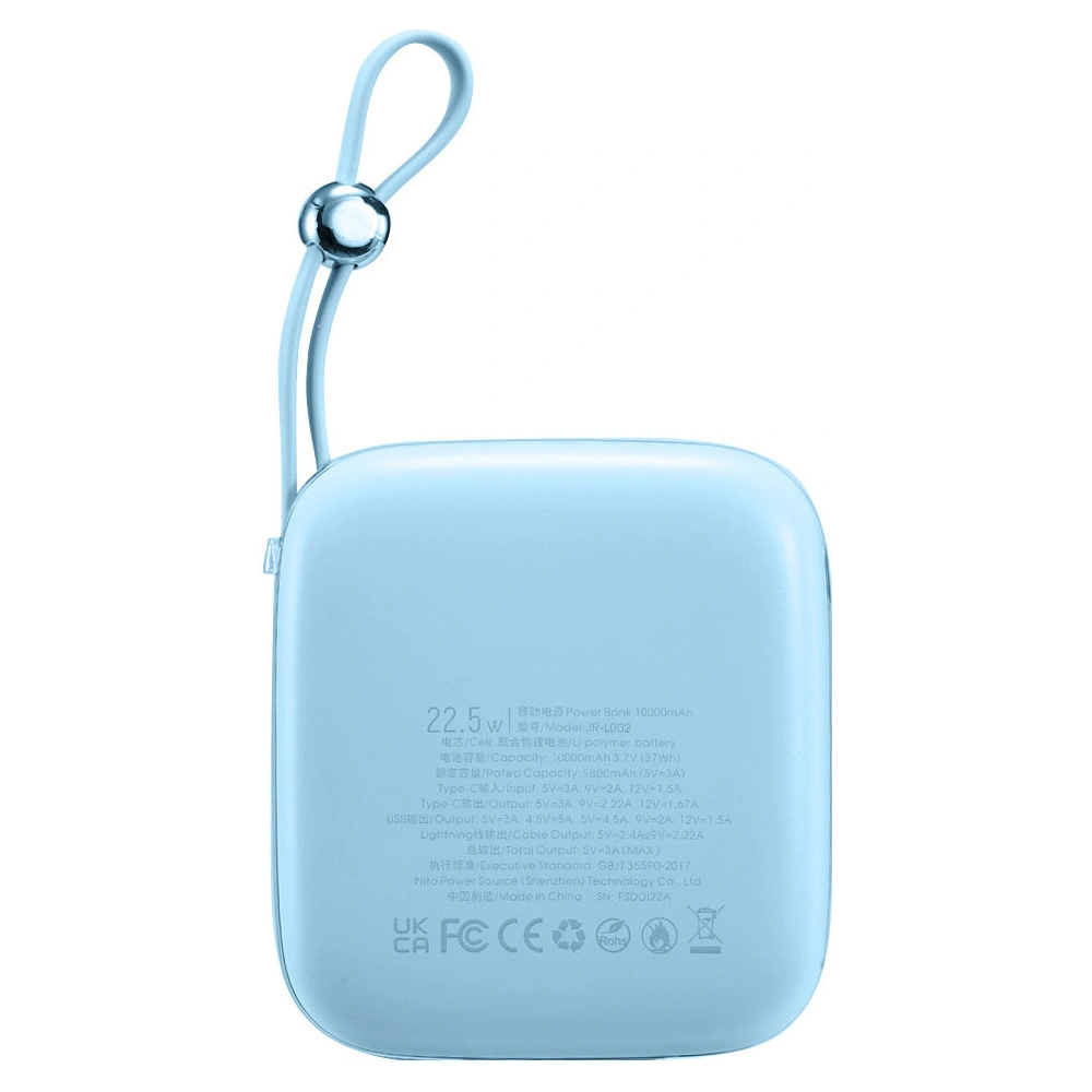 Hurtownia GSM - Powerbank Joyroom JR-L003 Jelly Sorozat 10000mAh 22.5W + kék Lightning kábel - JYR631 - {ean13} - Hurt