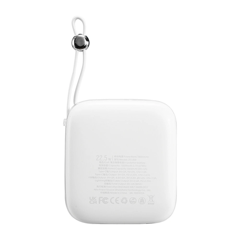 Hurtownia GSM - Powerbank Joyroom JR-L003 Jelly Series 10000mAh 22.5W + weißes Lightning-Kabel - JYR633 - {ean13} - Hurt