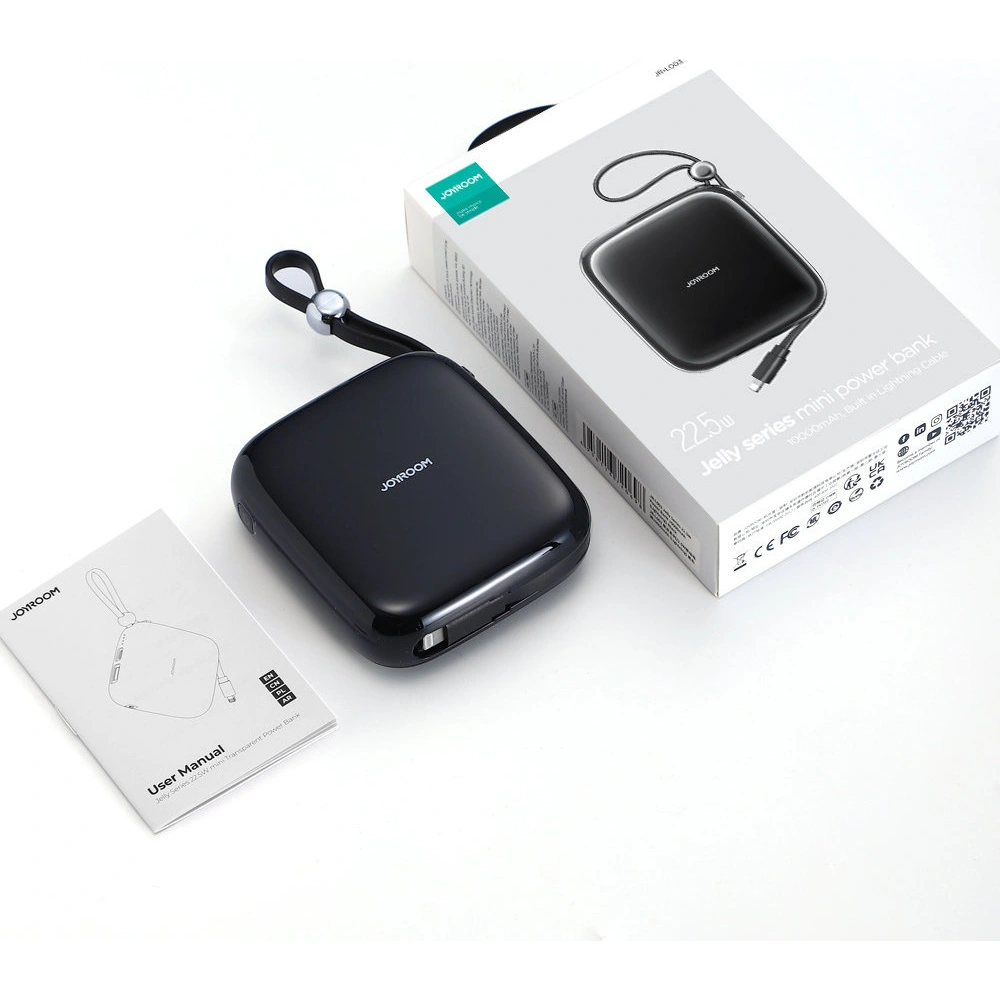 Hurtownia GSM - Powerbank Joyroom JR-L003 Jelly Sorozat 10000mAh 22.5W + fekete Lightning kábel - JYR634 - {ean13} - Hurt