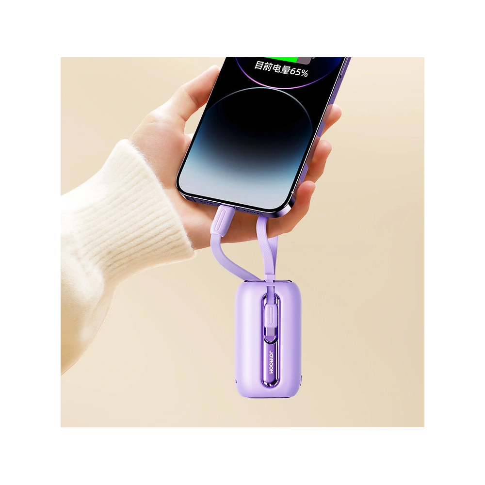 Hurtownia GSM - Powerbank Joyroom JR-L012 Farbige Serie 10000mAh 22.5W+ USB-C und Lightning Kabel lila - JYR635 - {ean13} - Hurt