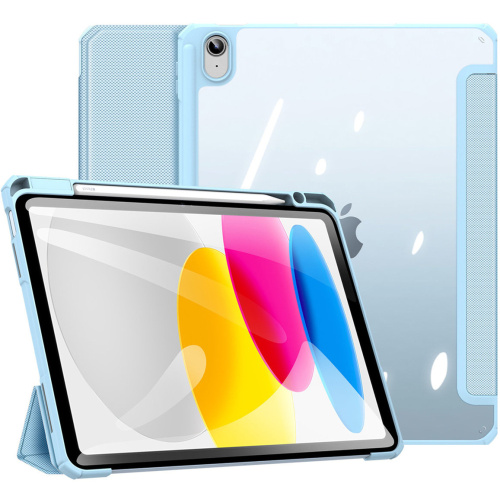 DuxDucis Distributor - 6934913034217 - DDS1628 - Dux Ducis Toby Apple iPad 10.9 2022 (10th generation) case + Pencil holder blue - B2B homescreen