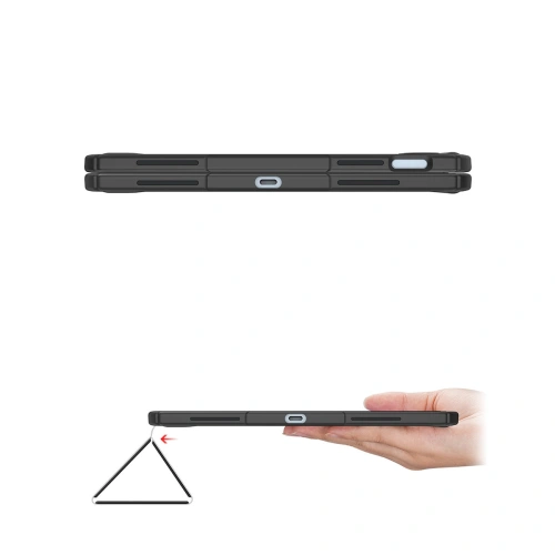 Etui Dux Ducis Toby Apple iPad 10.9" 2022 / 11" 2025 + Pencil holder niebieskie