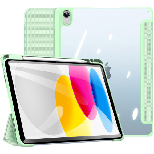 DuxDucis Distributor - 6934913034224 - DDS1629 - Dux Ducis Toby Apple iPad 10.9 2022 (10th generation) case + Pencil holder green - B2B homescreen
