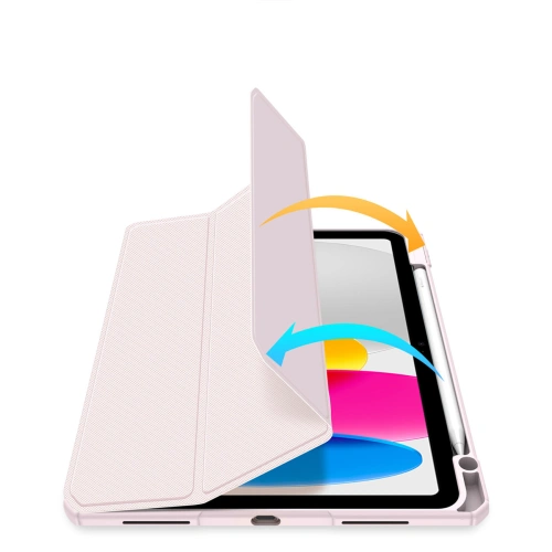 Etui Dux Ducis Toby Apple iPad 10.9" 2022 / 11" 2025 + Pencil holder różowe