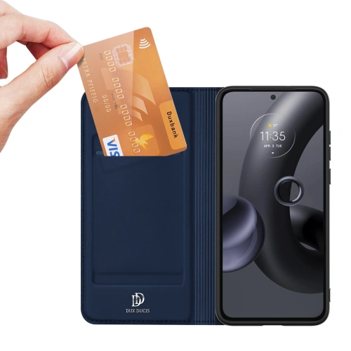 Etui Dux Ducis Skin Pro Motorola Edge 30 Neo niebieskie