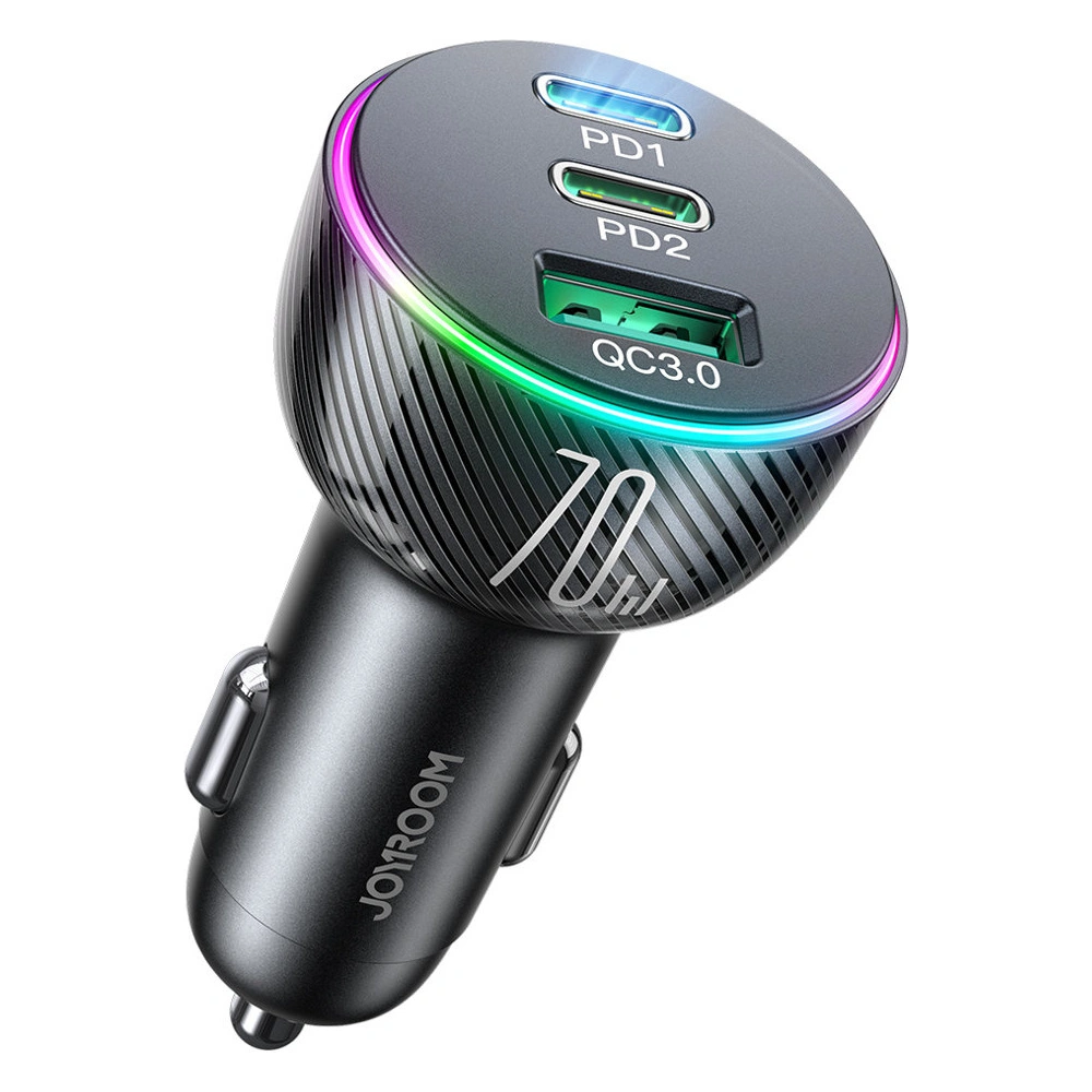 Hurtownia GSM - Autós töltő Joyroom JR-CL26 70W 2x USB-C, 1x USB-A fekete - JYR636 - {ean13} - Hurt