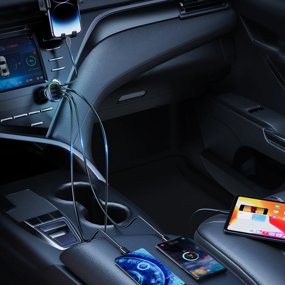 Hurtownia GSM - Autós töltő Joyroom JR-CL29 70W 2x USB-C, 2x USB-A fekete - JYR637 - {ean13} - Hurt