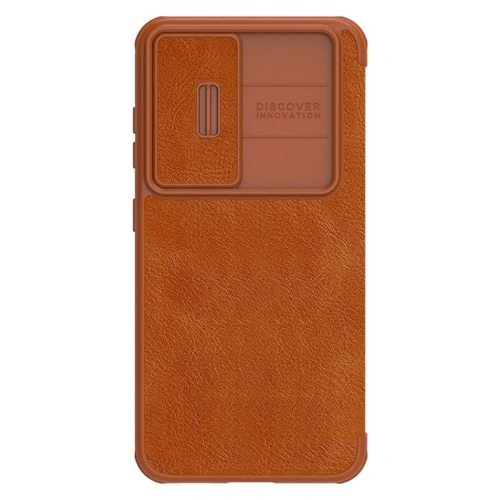 Etui Nillkin Qin Leather Pro Samsung Galaxy S23+ Plus brązowe