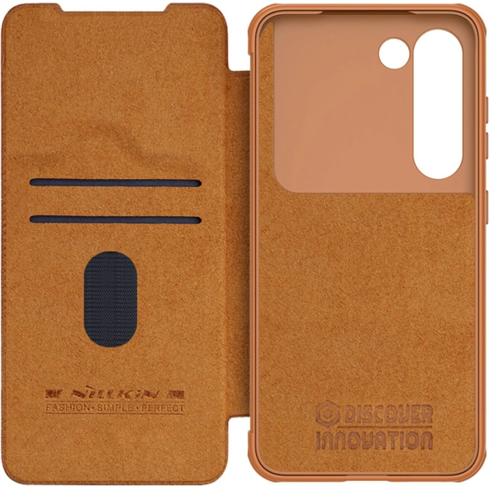 Hurtownia GSM - Etui Nillkin Qin Leather Pro Samsung Galaxy S23+ Plus hnědé - NLK1008 - {ean13} - Hurt