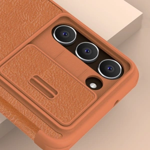 Hurtownia GSM - Etui Nillkin Qin Leather Pro Samsung Galaxy S23+ Plus maro - NLK1008 - {ean13} - Hurt