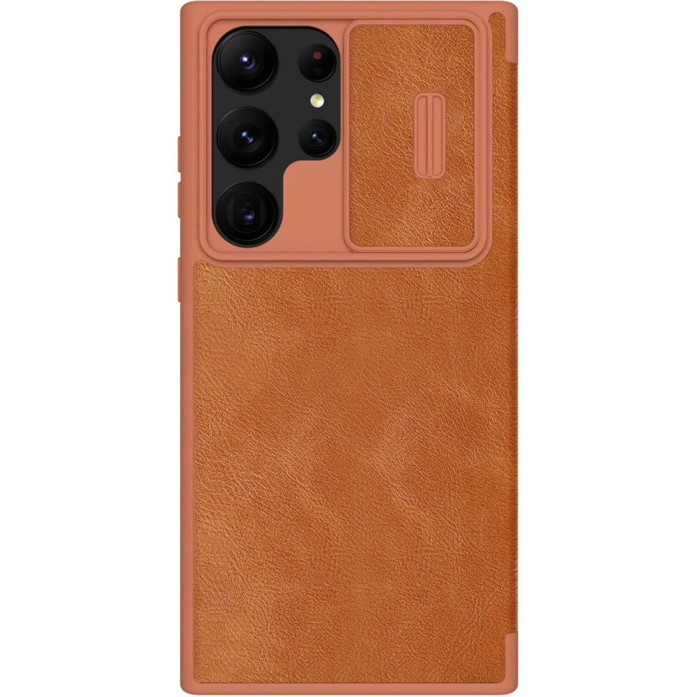 Wholesale Case Nillkin Qin Leather Pro Samsung Galaxy S23 Ultra brown - NLK1011 - {ean13} - Hurt