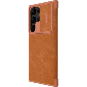 Wholesale Case Nillkin Qin Leather Pro Samsung Galaxy S23 Ultra brown - NLK1011 - {ean13} - Hurt
