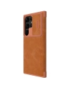 Wholesale Case Nillkin Qin Leather Pro Samsung Galaxy S23 Ultra brown - NLK1011 - {ean13} - Hurt