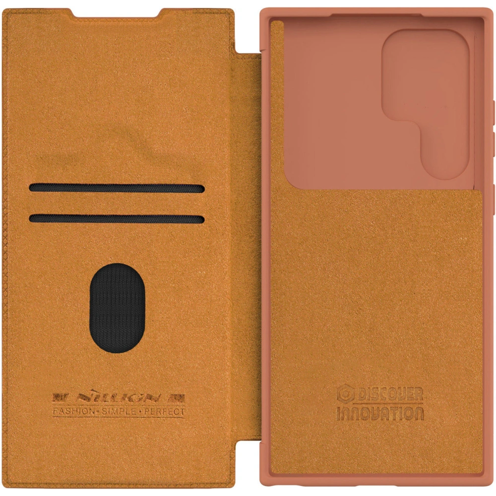 Wholesale Case Nillkin Qin Leather Pro Samsung Galaxy S23 Ultra brown - NLK1011 - {ean13} - Hurt