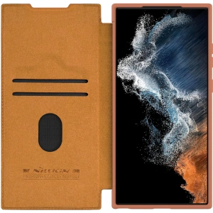 Wholesale Case Nillkin Qin Leather Pro Samsung Galaxy S23 Ultra brown - NLK1011 - {ean13} - Hurt