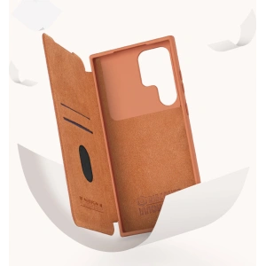 Wholesale Case Nillkin Qin Leather Pro Samsung Galaxy S23 Ultra brown - NLK1011 - {ean13} - Hurt