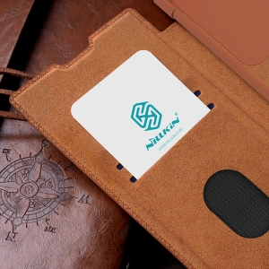 Wholesale Case Nillkin Qin Leather Pro Samsung Galaxy S23 Ultra brown - NLK1011 - {ean13} - Hurt