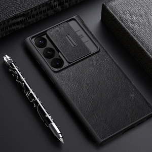 Wholesale Case Nillkin Qin Leather Pro Samsung Galaxy S23 Ultra brown - NLK1011 - {ean13} - Hurt