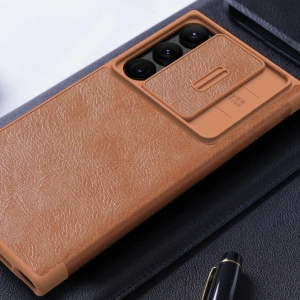 Wholesale Case Nillkin Qin Leather Pro Samsung Galaxy S23 Ultra red - NLK1012 - {ean13} - Hurt