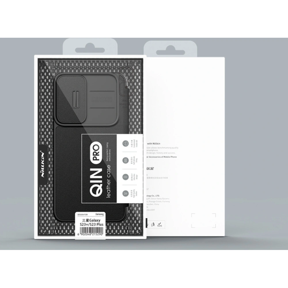 Hurtownia GSM - Etui Nillkin Qin Cloth Pro Samsung Galaxy S23 kék - NLK1014 - {ean13} - Hurt