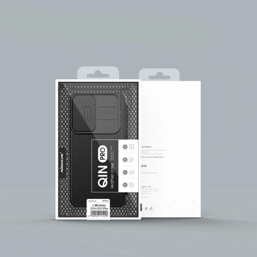 Etui Nillkin Qin Cloth Pro Samsung Galaxy S23+ Plus niebieskie