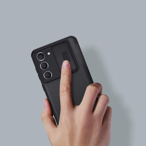 Etui Nillkin Qin Cloth Pro Samsung Galaxy S23+ Plus szare