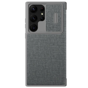 Hurtownia GSM - Etui Nillkin Qin Cloth Pro Samsung Galaxy S23 Ultra šedé - NLK1018 - {ean13} - Hurt