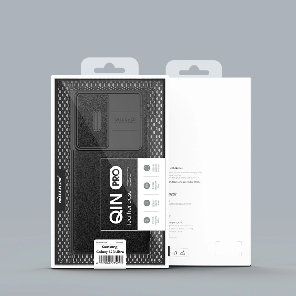 Wholesale Case Nillkin Qin Cloth Pro Samsung Galaxy S23 Ultra gray - NLK1018 - {ean13} - Hurt