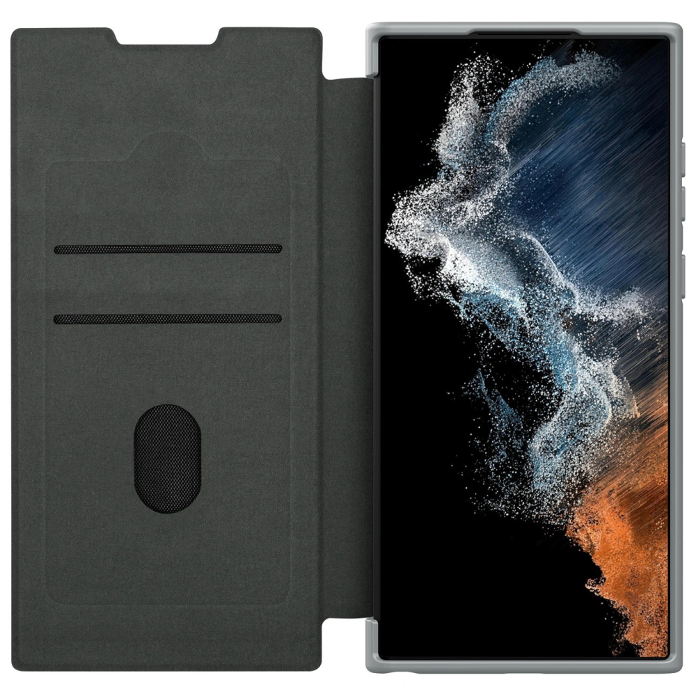 Wholesale Case Nillkin Qin Cloth Pro Samsung Galaxy S23 Ultra gray - NLK1018 - {ean13} - Hurt