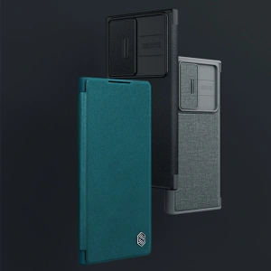 Wholesale Case Nillkin Qin Cloth Pro Samsung Galaxy S23 Ultra gray - NLK1018 - {ean13} - Hurt