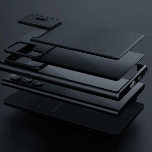 Wholesale Case Nillkin Qin Cloth Pro Samsung Galaxy S23 Ultra gray - NLK1018 - {ean13} - Hurt