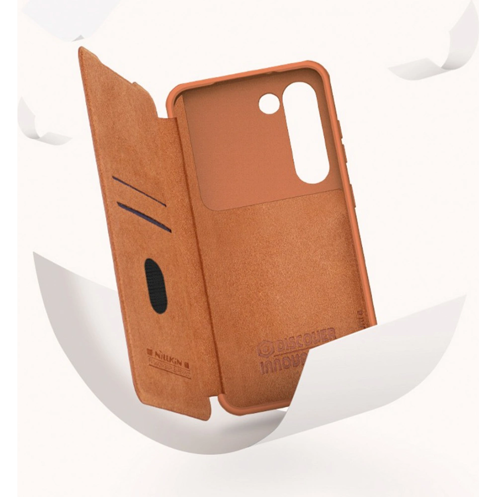 Hurtownia GSM - Etui Nillkin Qin Leather Pro Samsung Galaxy S23+ Plus czarne - NLK1021 - {ean13} - Hurt